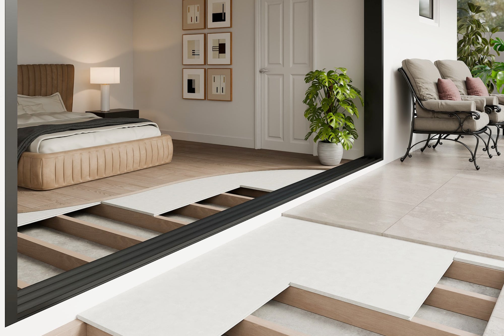 Fibre Cement 2700x600x19mm Secure Floor Board Subfloor Panel Waterproof Wet Area Sheeting Telos Warehouse