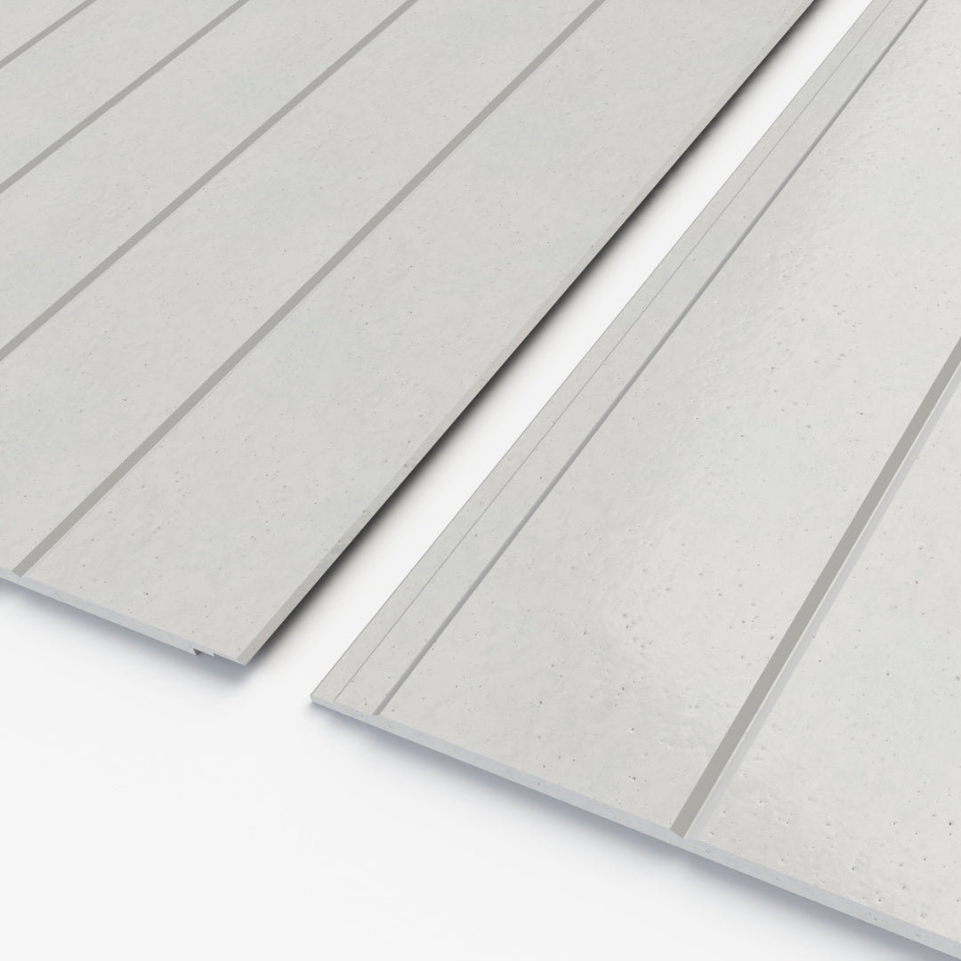 Fibre Cement Wall Cladding Ceiling Panels VJ Vertical Groove Tongue Groove Line Lining Sheets Telos Warehouse